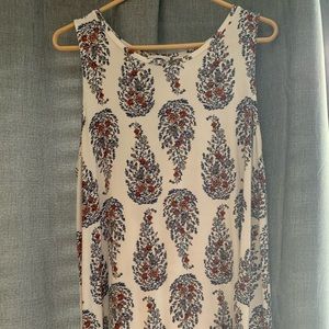 Paisley Patterned Tank Top